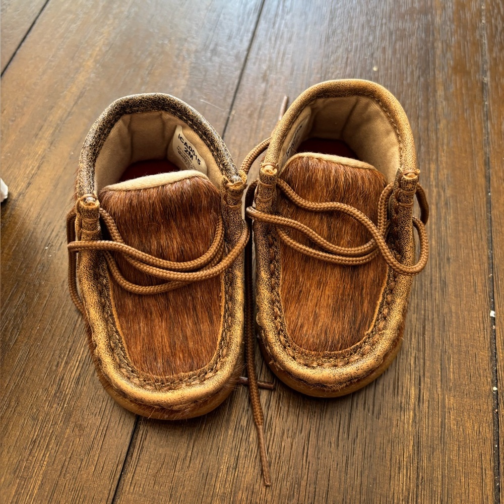 Twisted X Brown Moccasins with Traditional Stitching